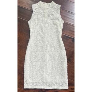 Soprano White Lace Bodycon Dress Women’s Size Small Cocktail Wedding Party